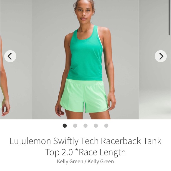 NWT Lululemon Swiftly Tech Racerback Tank 2.0 *Race Kelly Green Sz 10 - Picture 1 of 8